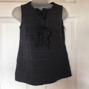 NWOT Banana Republic sleeveless ruffled blouse